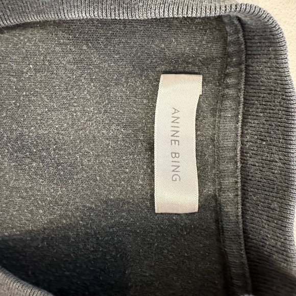 Black Anine Bing Lili Wild and Free Tee - washed black - Picture 4 of 5